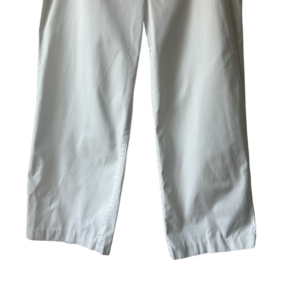 J. McLaughlin White Straight Leg Cotton Pants - Picture 3 of 9